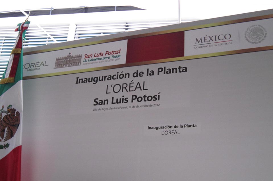 Opening L´oréal Planta 2012 San Luis Potosí Travel and Business