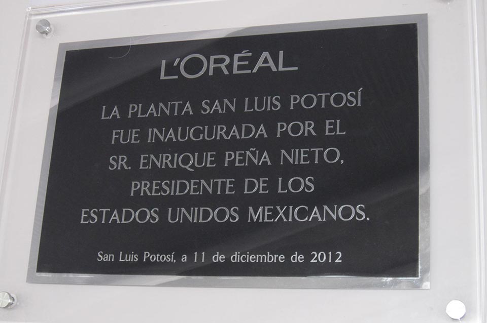 Opening L´oréal Planta 2012 San Luis Potosí Travel and Business