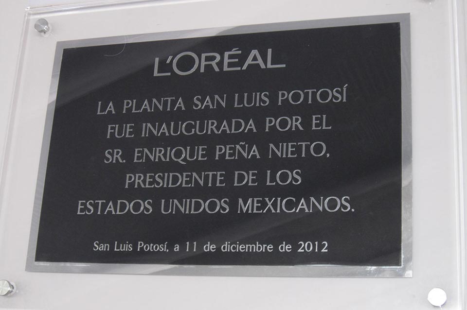 Opening L´oréal Planta 2012 San Luis Potosí Travel and Business